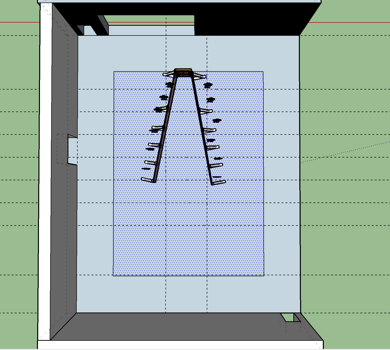 Sketch Up Hallway:2